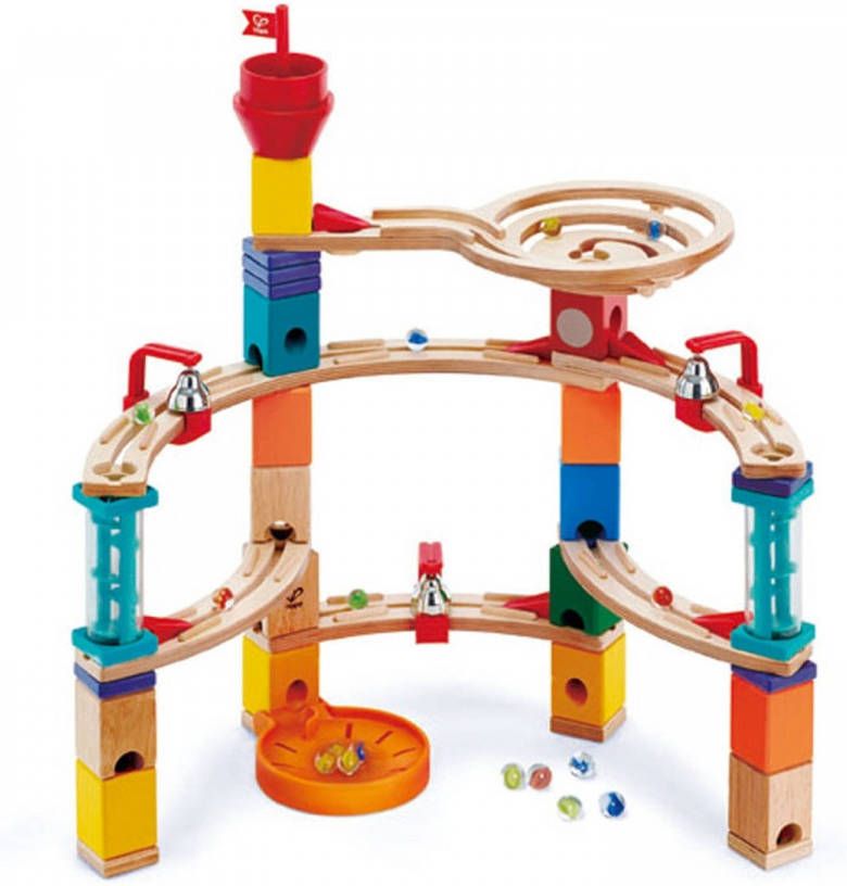 Hape Bouwpakket knikkerbaan Uit de burcht ontsnappen(102 delig )