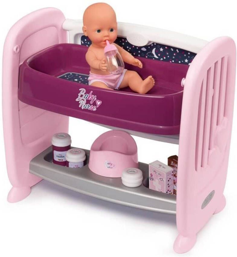 Hermie Smoby Baby Nurse Co Dodo 2 In 1 14 Accessoires + Pee