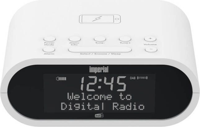 Imperial DABMAN D20 Dab+ Wekkerradio Wit