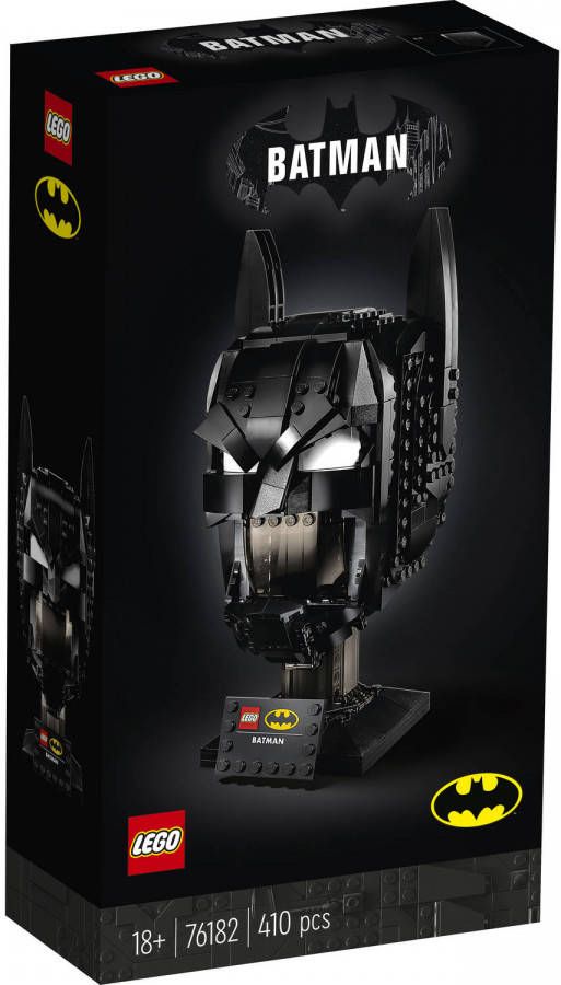 Lego 76182 Batman Masker Weergavemodel voor Volwassenen met Displaystandaard, Perfect Cadeauidee voor Batman Fans