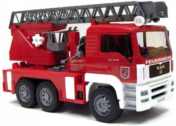 Bruder ® Speelgoed brandweer MAN brandweerauto met draailadder en waterpomp Made in Germany
