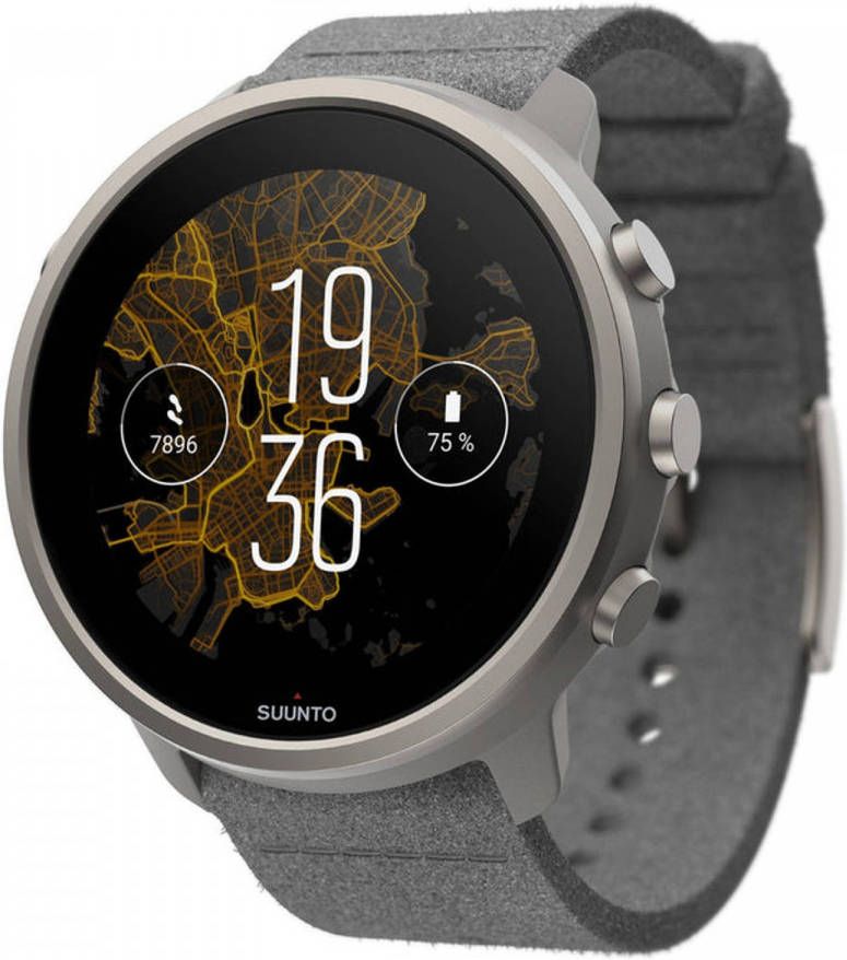 Merkloos Suunto 7 Smartwatch 50 Mm Sport Mode Dames En Heren Activity Tracker Grijs Titanium