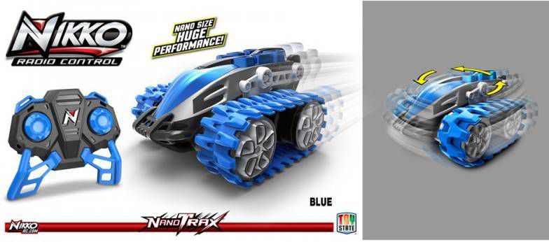 Nikko RC terreinwagen Nanotrax Blaze blauw 90207