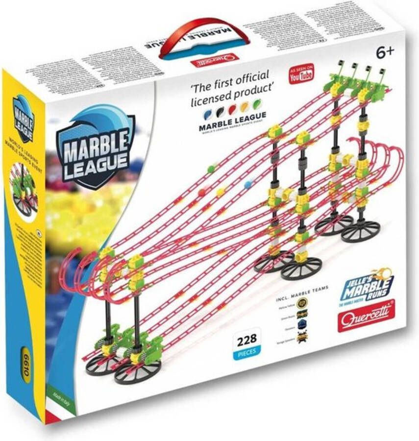 Quercetti 228 delige Knikkerbaanset Jelle's Marble League