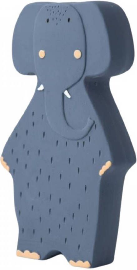 TRIXIE Baby Accessoires Natural rubber toy Mrs. Elephant Blauw