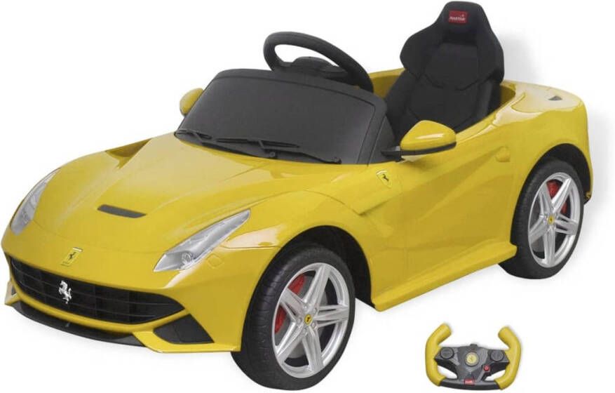 VidaXL Loopauto Ferrari F12 Geel 6 V Met Afstandsbediening