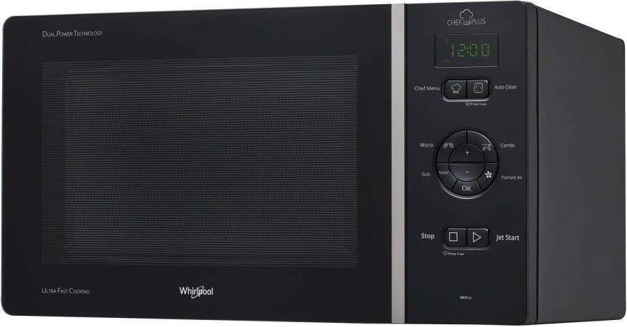 Whirlpool Vrijstaande Magnetron Kleur Zwart Mcp 347 Bl