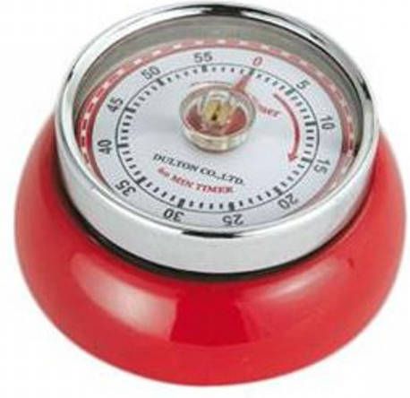 Zassenhaus Magnetische Kookwekker Rood Retro collection