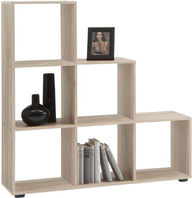 FMD Roomdivider Mega 6 vakken licht eiken Leen Bakker