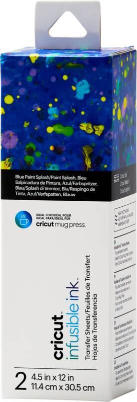 Cricut Infusible Ink Transfervellen 2 pack(Verfspattenblauw )
