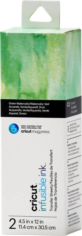 Cricut Ink Transfervellen 2 pack(Aquarel, Groen )