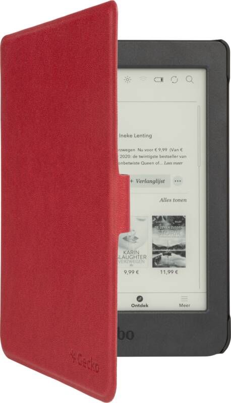 Gecko Covers Easy Click Kobo Nia Sleep Cover Rood