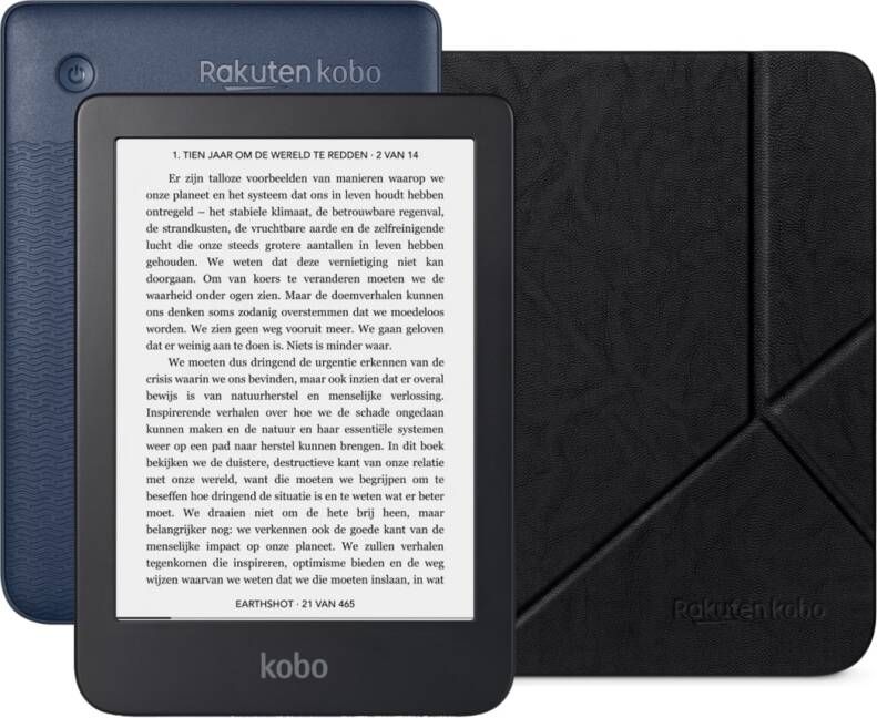 Kobo Clara 2E + Sleep Cover Zwart