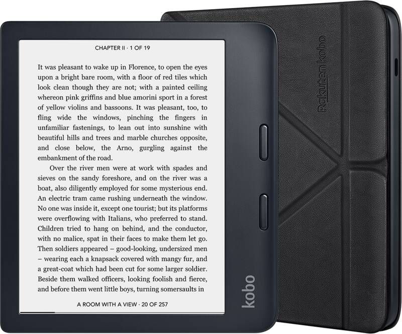 Kobo Libra 2 Zwart + Sleep Cover Zwart