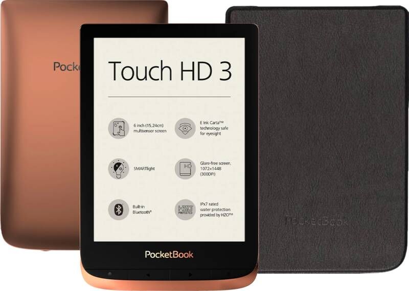 PocketBook bijvoorbeeld in de trein.Er wordt wel een oplaadkabel meegeleverd