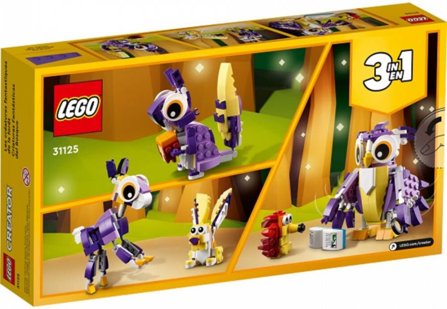 Lego Creator 3 in 1 Fantasy Forest Creatures Animal Toys(31125 )