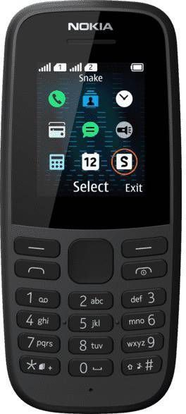 Nokia 105 (2019) Dual SIM (Geopende verpakking Uitstekend) Zwart