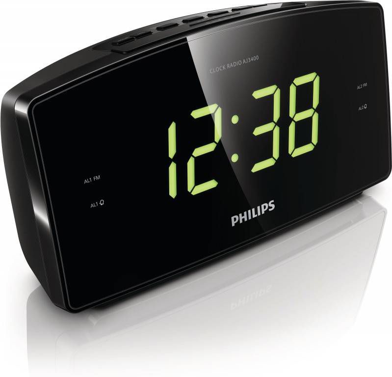 Philips AJ3400 Wekkerradio Zwart