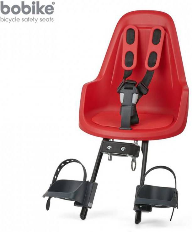 Bobike ONE Mini fietsstoeltje voor strawberry red