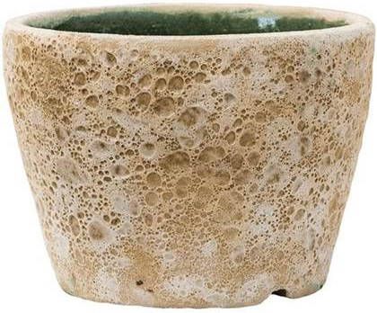 Baq Lava Couple straight S 19x19x13 cm Relic Beige bloempot binnen
