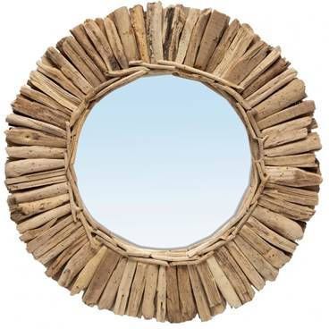 Bazar Bizar De Driftwood Crown Spiegel Naturel