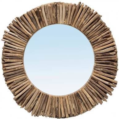 Bazar Bizar De Driftwood Halo Spiegel Naturel