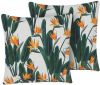 Beliani Tsotyli Buitenkussen groen polyester online kopen
