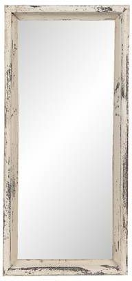 Clayre & Eef Spiegel 26x57 cm Beige Hout Rechthoek Grote Spiegel Wand