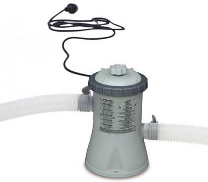 Intex Zwembadpomp 12v T/M Ø305cm Filterpomp Grijs 12 Volt 1250 L/H