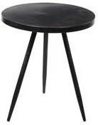 Mica Decorations Bijzettafel Kent Rond Metaal Zwart 35 X 40 Cm Bijzettafels
