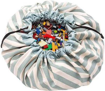 Play & Go Stripes Green toy storage bag