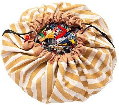 Play & Go Stripes Mustard toy storage bag