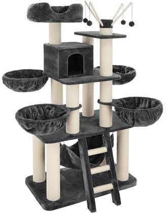 Tectake Krabpaal Gismo Grijs/wit Xxl 403327