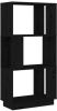 VidaXL Boekenkast/kamerscherm 51x25x101 cm massief grenenhout zwart online kopen