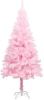VidaXL Kunstkerstboom met standaard 150 cm PVC roze online kopen