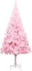 VidaXL Kunstkerstboom met standaard 180 cm PVC roze online kopen