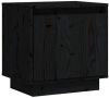 VidaXL Nachtkastje 40x30x40 cm massief grenenhout zwart online kopen