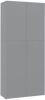 VIDAXL Schoenenkast 80x35, 5x180 cm bewerkt hout grijs online kopen