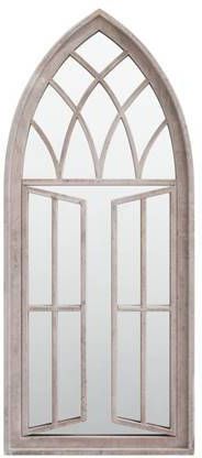 vidaXL Spiegel 70x30 cm ijzer zandkleurig