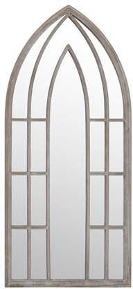 vidaXL Spiegel 70x30 cm ijzer zandkleurig