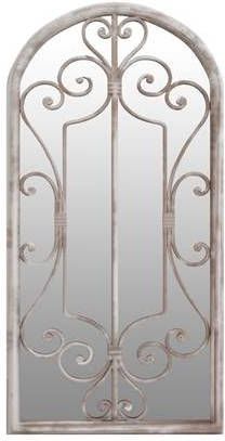 vidaXL Spiegel 70x30 cm ijzer zandkleurig