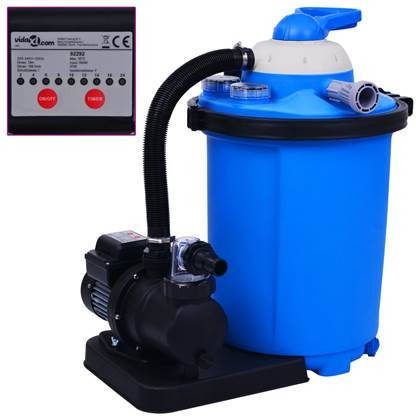 vidaXL Zandfilterpomp met timer 550 W 50