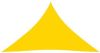 VidaXL Zonnescherm driehoekig 4x4x5, 8 m oxford stof geel online kopen