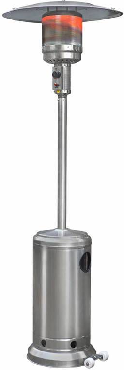 EUROM THG 14000 RVS Staande Gas Terrasverwarmer 14000W 800 X 455 X 2200mm