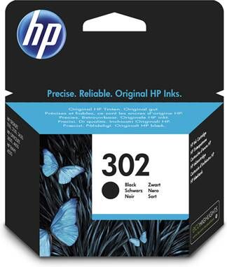 hp inktcartridge 302, 190 pagina&apos, s, OEM F6U66AE, zwart