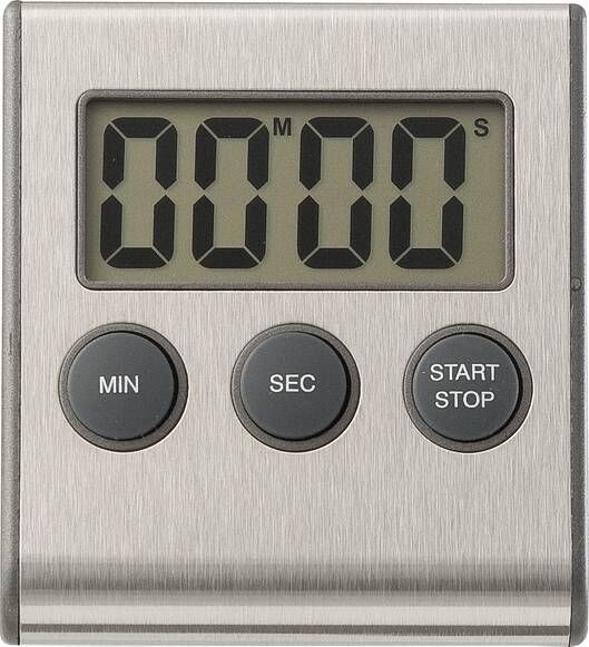 HEMA Kookwekker Digitaal Magnetisch Rvs(zilvergrijs )