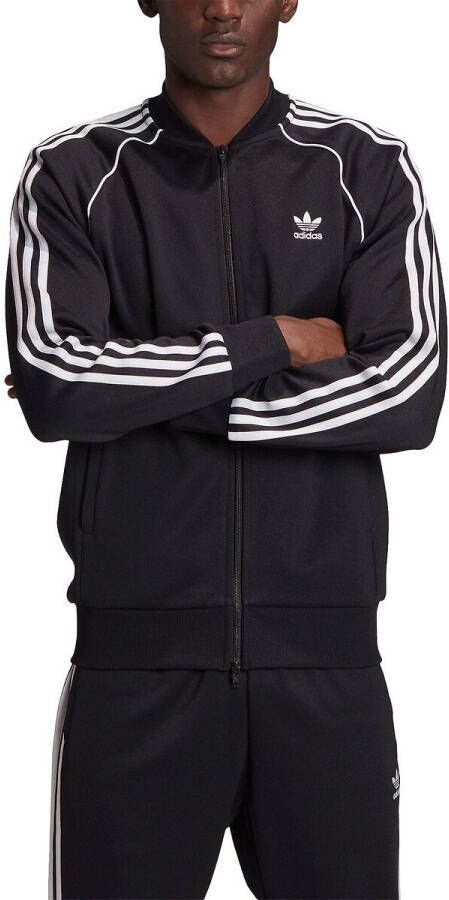 Adidas Adicolor Classics Superstar Track Top Heren Track Tops Black 60% Polyester, 40% Katoen