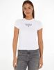 Tommy Jeans T shirt met ronde hals en korte mouwen, logo vooraan online kopen