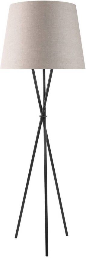 Ozonos Hailey LED vloerlamp linnen grijs met AC 1