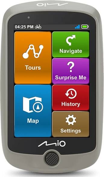 Mio Cyclo Discover Fietscomputer Middengrijs